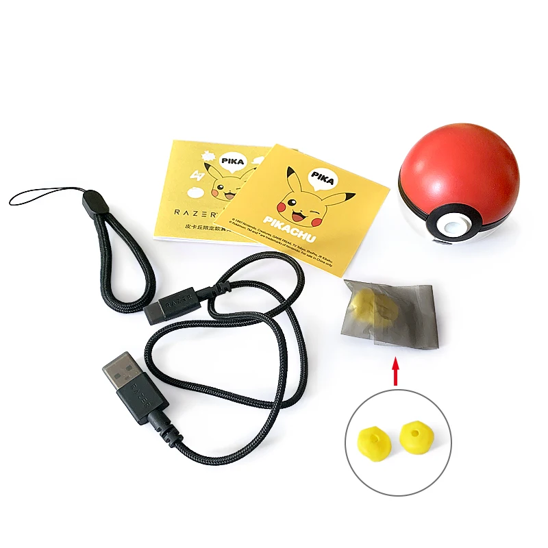 Играчки с фигурки на pokemon, слушалки Пикачу, Безжични Bluetooth 5.0, спортни слушалките с шумопотискане, сензорно управление, HIFI качество на звука