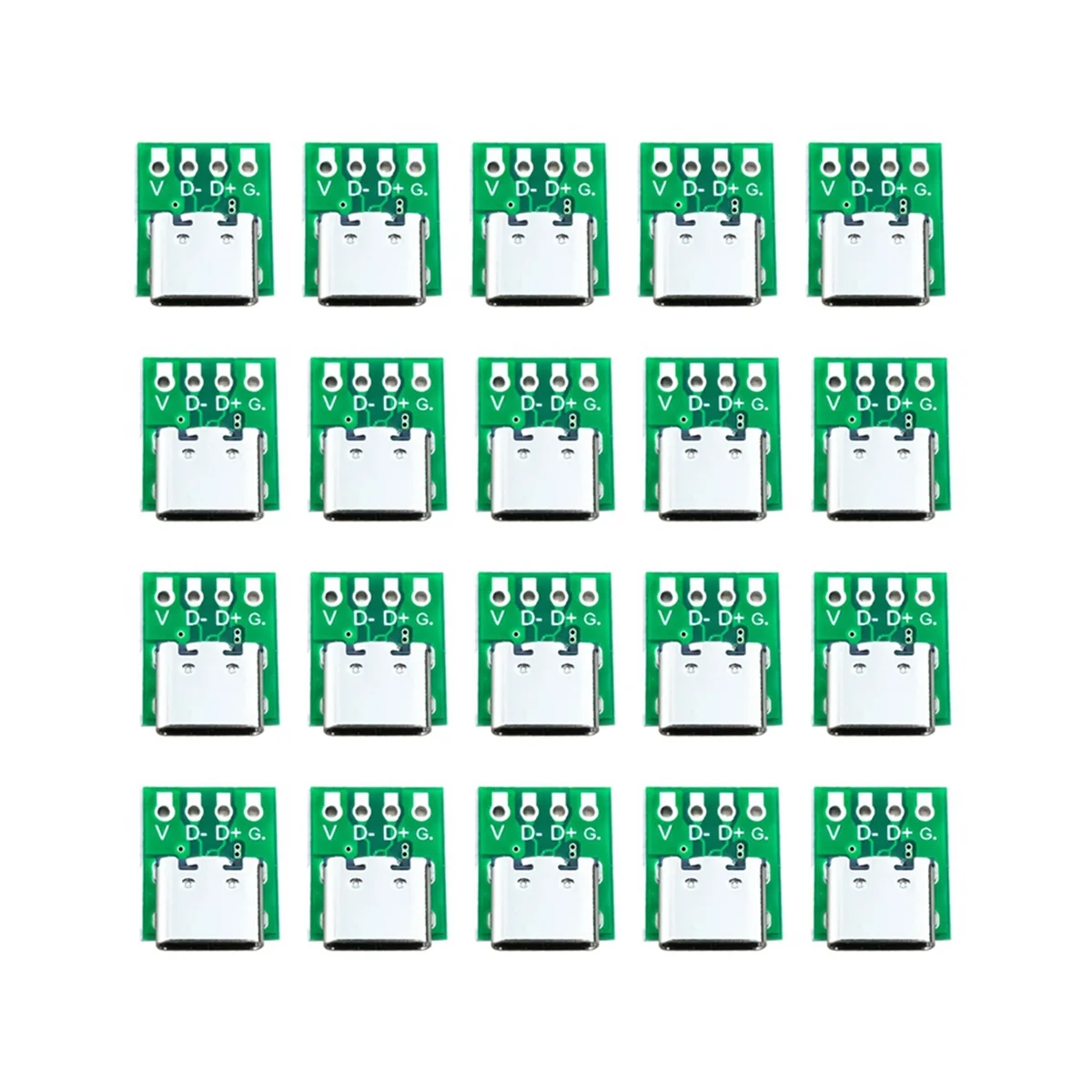 10 бр Жак-изход USB Type C, такса за свързване към печатната платка с датчиците на такси за пренос на данни по проводному кабел