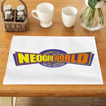 Мат с логото на Neogeo, Кухненски Прибори, Чаша, Бутилка, Кърпа За маса за хранене, Аксесоари