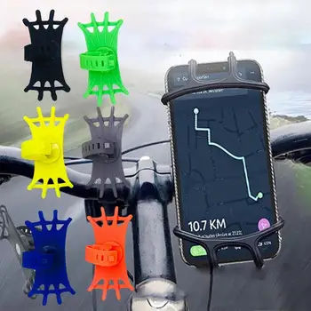 Държач за велосипед телефон Универсален държач за велосипед мобилен телефон Планина за мобилен телефон Samsung I-Phone на Huawei, Xiaomi Силикон титуляр за мотоциклет