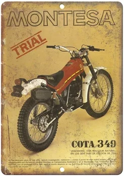 Montesa Trail Bike COTA Ретро лидице знак, носталгия украшение, метален плакат, гараж, арт деко, бар, кафене, магазин