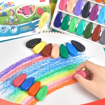 1 комплект цветни моливи за деца, ученици художествена школа, 12 цвята, дръжки за рисуване на графити, канцеларски материали за студенти, за оцветяване за децата
