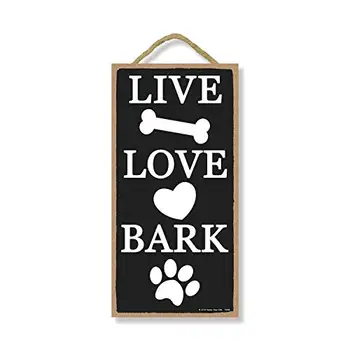 Декор за кучета Honey оросяване планина Gifts, Подвесная знак Love Bark, Стенно изкуство, Декоративна дървена табела за дома