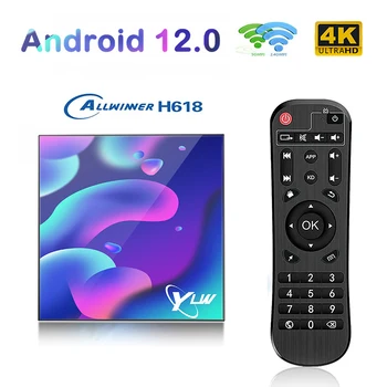 GAMERUNS T1 Android 12,0 TV Box Allwinner H618 Подкрепа 8K декодиране 4 GB 64 GB 4K 60 кадъра в секунда мултимедиен плейър 2,4 G/5G WiFi BT4.0 телеприставка