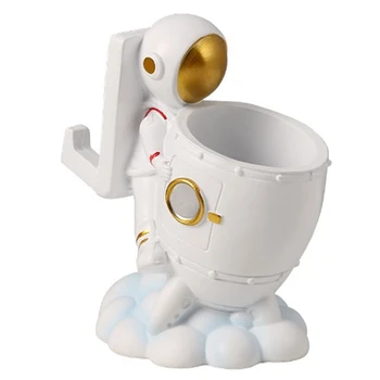 Писалка притежател Астронавти, поставка за Чаши за моливи Астронавти, Украса на подарък, Декорация на масата в детската стая, за да любител на космоса