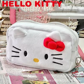 Sanrio Hello Kitty, голяма чанта голям за моливи, кавайный молив случай, плюшено молив случай, училище молив, козметичен органайзер, подарък