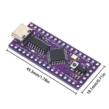 Такса за разработка на USB-driver Type-C LGT8F328P LQFP32 MiniEVB SOP16, Съвместима с ATMEGA328 Nano V3.0 за Arduino