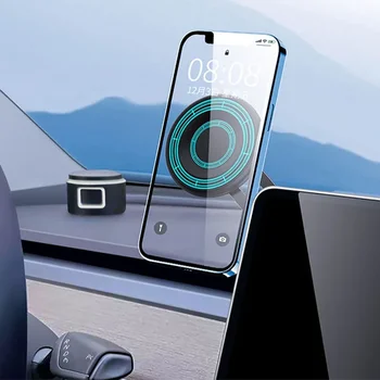 За притежателя на мобилен телефон Tesla Model 3/Y Кола за навигация на арматурното табло с магнитен екран Аксесоари за интериора на колата 2023