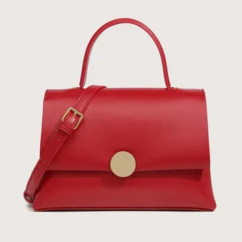 Нишевый дизайн, малка квадратна чанта, преносима сватбената чанта, модерен проста чанта през рамо, голям капацитет, универсална чанта през рамо.