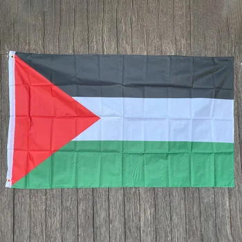 Безплатна доставка xvggdg Голям флаг на Палестина Полиестер 150 x 90 см Палестинския банер Газове