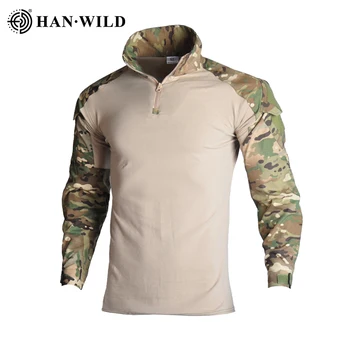 Риза в стил милитари за еърсофт оръжия, ризи за пейнтбола, ловна риза, военни ризи, тактическа армията риза, дрехи за туризъм, камуфляжная плат