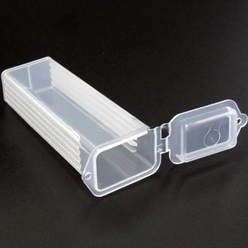 Пластмасов Пощенска кутия с предметным стъкла за Микроскоп Стъклен Титуляр За Съхранение Могат да се Настанят 5 Кутии-Диспенсеров Пощенска Кутия за Патология Предметни Стъкла