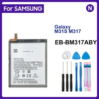 За SAMSUNG EB-BM317ABY 6000 mah Взаимозаменяеми Батерия За SAMSUNG Galaxy M31S M317 Батерии За мобилни Телефони + Инструменти