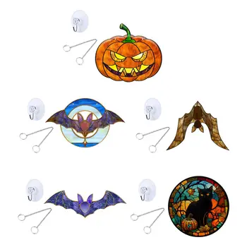 Висящи украси за Хелоуин с веригата за вътрешната цветни панели