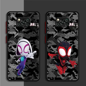 Калъф Marvel Spider Man за Xiaomi Poco X3 NFC F3 X3 Pro X4 Pro M5 Pro X5 M5s C40 X4 GT M3 Мек Силиконов Бронирана чанта за Носене