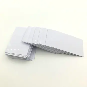 50шт 0,76 мм, Горещо разпродажба, Празна Пластмасова бяла течност идентификация карта от PVC за принтер Epson L800 L805 за печат на принтера.