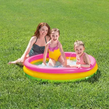Аксесоари в басейна от PVC, подложка за кръгли игри, Сензорно Място, Флуоресцентно Трициклическая Вана за детски басейна