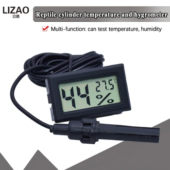 от -50 до 110 Дигитален Термометър Мини LCD Дисплей Измерване на Хладилници, фризери Охладители Аквариум Мини Чилъри 1 м, Сонда Инструмент