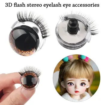 20 мм, Изработка на кукли със собствените си ръце, Меки играчки Аксесоари за кукли Искрящите очи на Очи с миглите 3D Очите