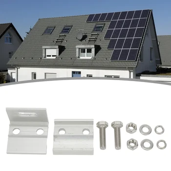 Струбцины за покрив, на Фотоелектричния Слънчев модул, Външен Здрав Метален стенд-бай скоба, Преносима система за рафтове от алуминиеви сплави Sliver
