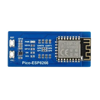 ESP8266 разширителен Модул WiFi на базата на Raspberry Pi Pico IEEE 802.11 b/g/n 115200 бита/с Поддържа TCP/UDP ШАПКА за Pico