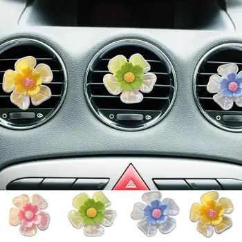 Авто Освежители за въздух на сладки Цветя Авто Дифузор вентилационна (противовакуумна) канална скоба Издръжлив Корпус пъстроцветни Цветя, Авто Аромат Авто Аромат