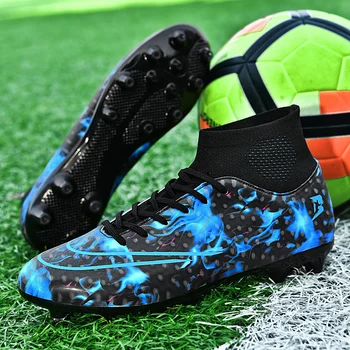 Мъжки футболни обувки Оригинални футболни обувки за тренировки в тревата, безплатна доставка, детски футболни обувки за деца