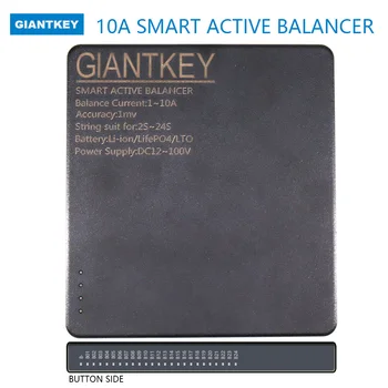 GIANTKEY active balancer 4S 8S 16S 24S ток активен баланс 10A за литиева батерия Lifepo4 Li-ion LTO Поддържа BT / APP и TTL