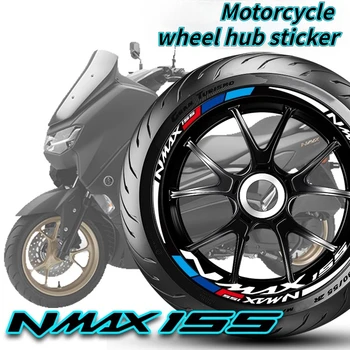 За YAMAHA NMAX155 NMAX 155 N-MAX155 Светлоотразителни Аксесоари За Мотоциклети Стикер На Колелото Ступица Водоустойчиви Етикети Джанти Раирана Лента