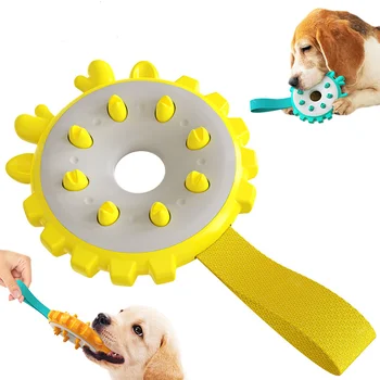 Стоки за домашни любимци Amazon Cross border Нова играчка за дресура на кучета срещу грызущих на зъбите, многофункционална четка за зъби за кучета