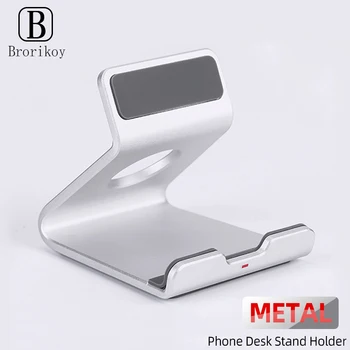 Универсален Метален алуминий притежателя на стойка за мобилен телефон за iPhone Samsung Xiaomi iPad Тенис на стена за офис с бързо охлаждане