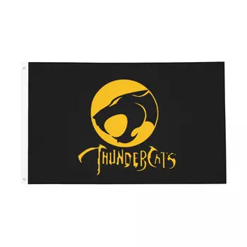 Нова Аниме Знамена Thundercats Траен Вътрешен Външен Банер на 80-те Години на Ретро Карикатура Всепогодное Подвесное Украса 3x5 ФУТА