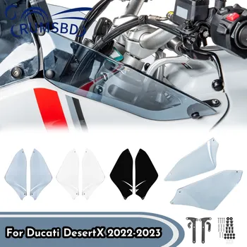 Предното Стъкло На Мотоциклет DesertX Лента На Предното Стъкло, Странични Крилца Дефлектор На Въздушния Поток Защита От Вятър За Ducati Desert X Desert-Х 2022 2023