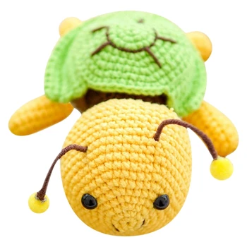 Комплект за плетене на една кука за начинаещи - Комплект за плетене на една костенурка и пчелите със собствените си ръце и пълен комплект за плетене на една кука за начинаещи
