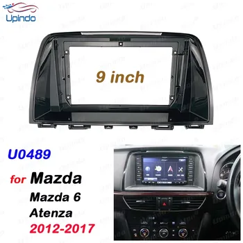 2 Din 9-Инчов Автомобилен Android-Радио с настройка на GPS Mp5 ABS PC Пластмасова Рамка на предния Панел за Atenza Mazda 6 2012-2017