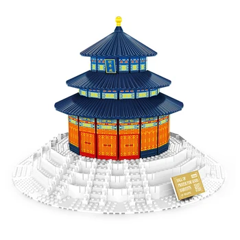 Храма на Небето градивните елементи на Китайски Архитектурен MOC 5222 Забележителност на Пекин Тухли Образователна Колекция от Играчки В Подарък