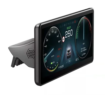 LCD табло Te-Mart Car HUD за модел на Tesla Model Y/ 3 Многофункционален автомобил скоростомер с монитор в реално време Automotive 2023