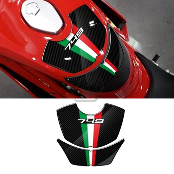 За Ducati 749 периода 2003-2006 г., етикети за защита на газова бутилка мотоциклет от 3D-смола и въглеродни влакна